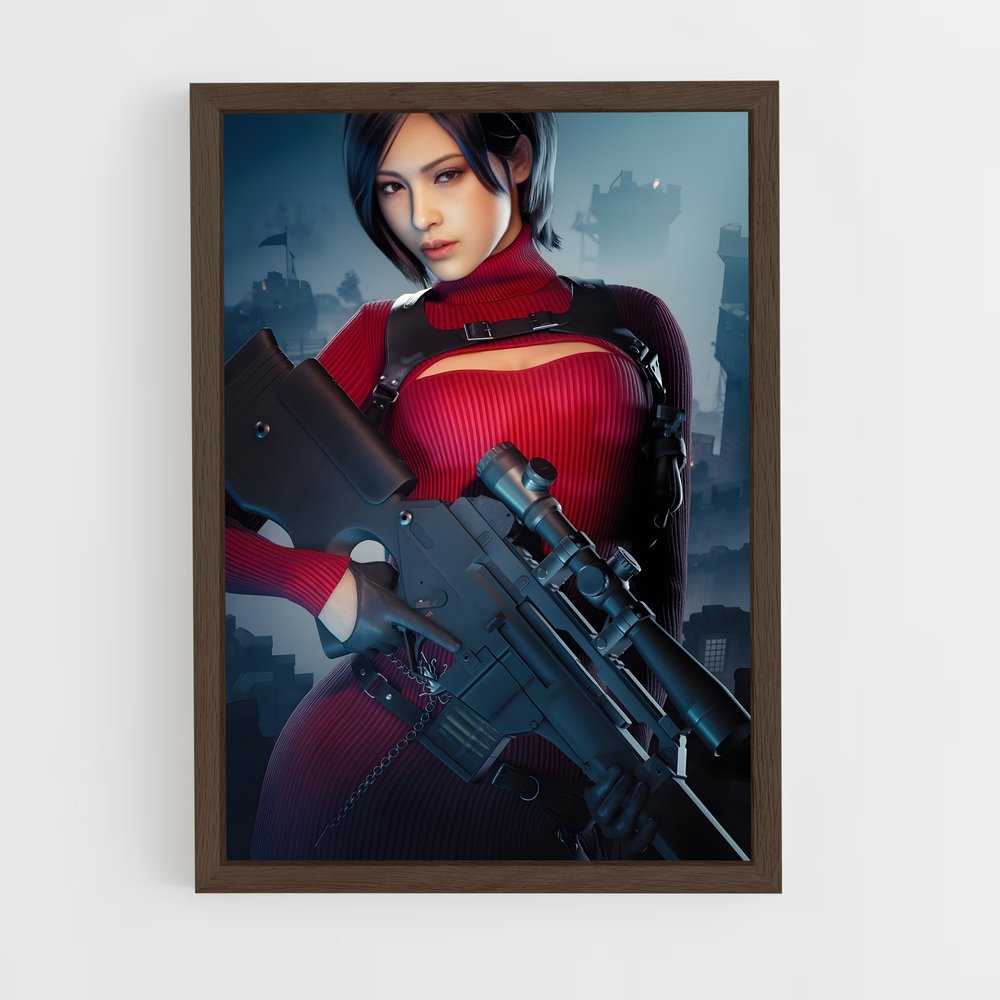 Poster Ada la Rouge – affiche Resident Evil (vue 5)
